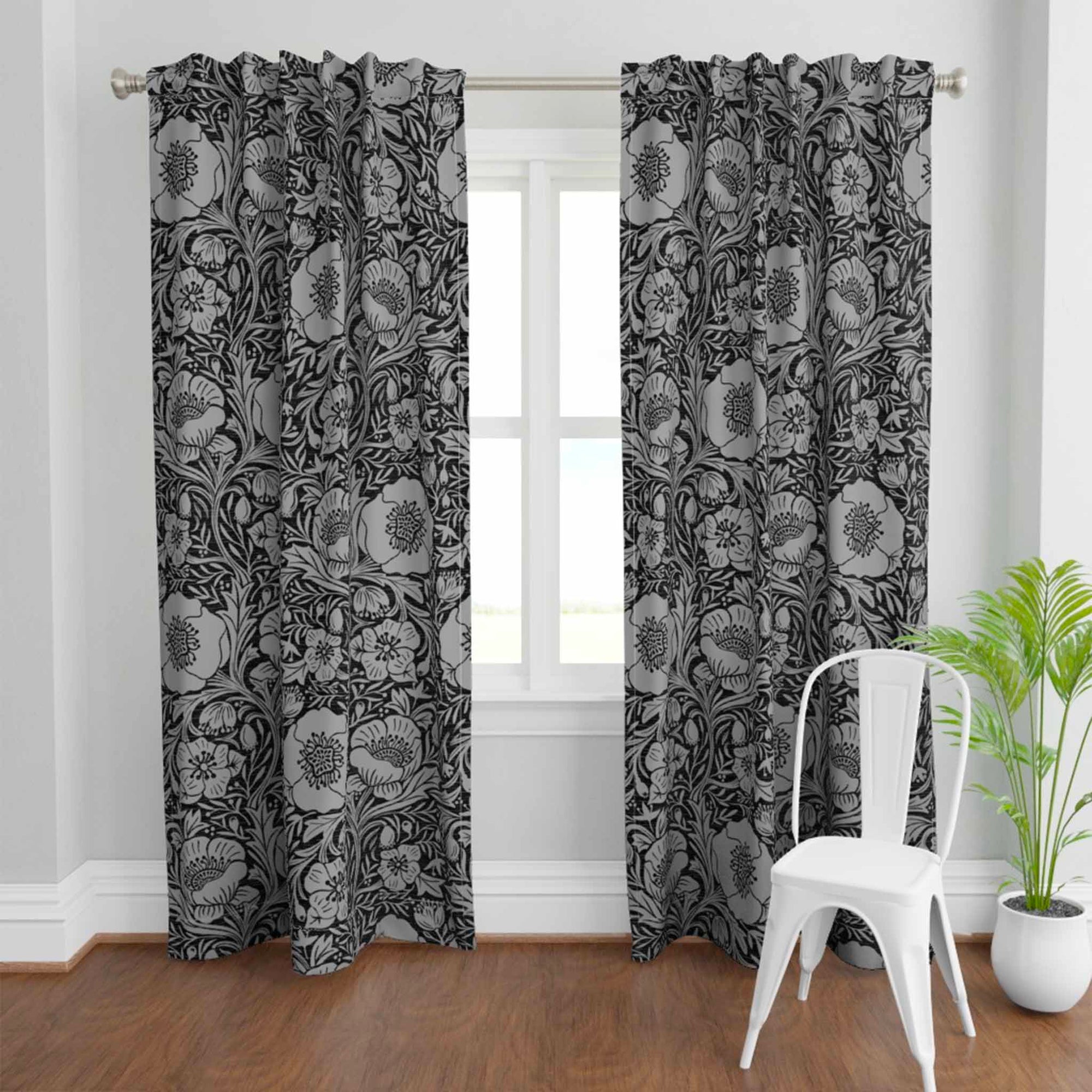 Three different curtain lengths to order from.
