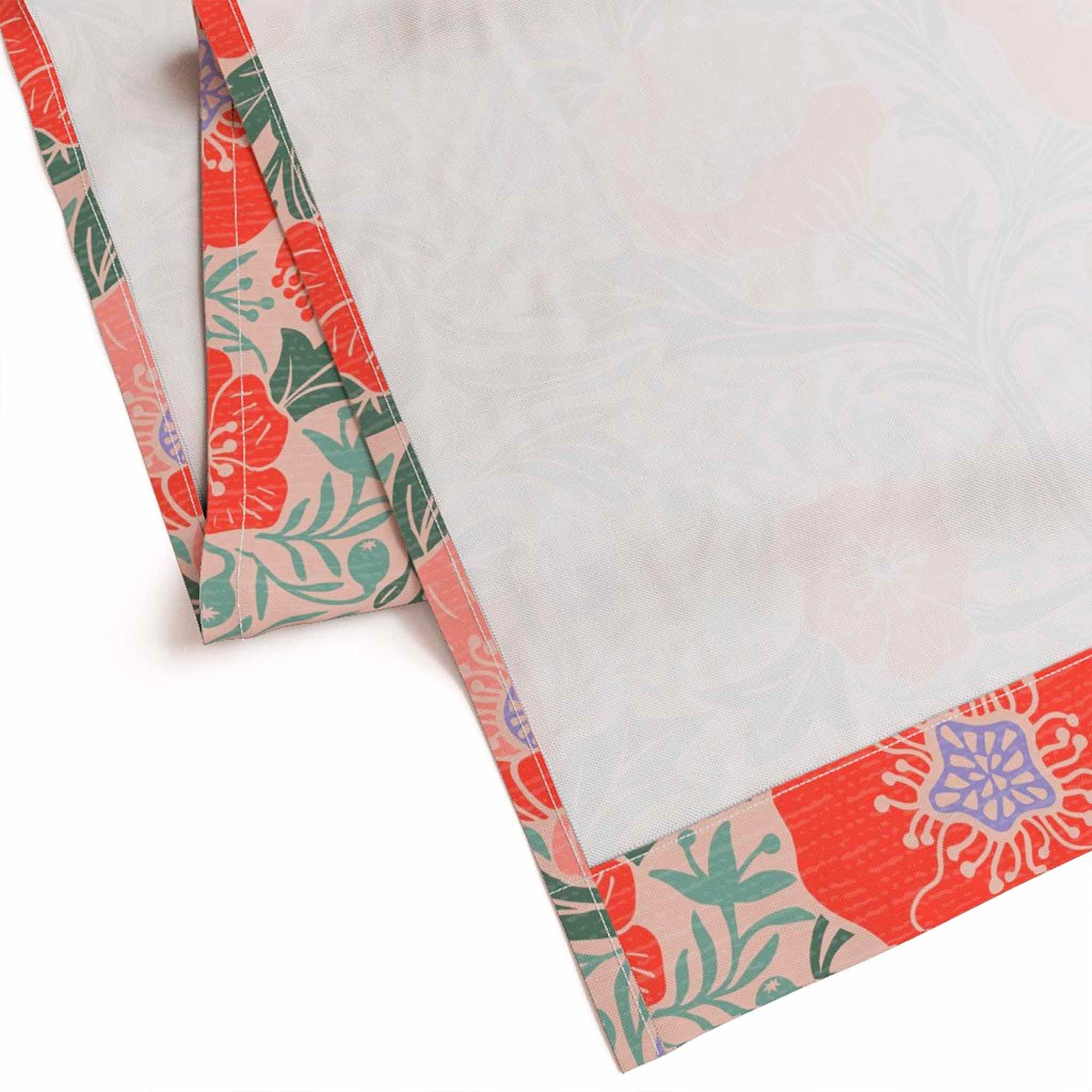 Curtain bottom hem detail.