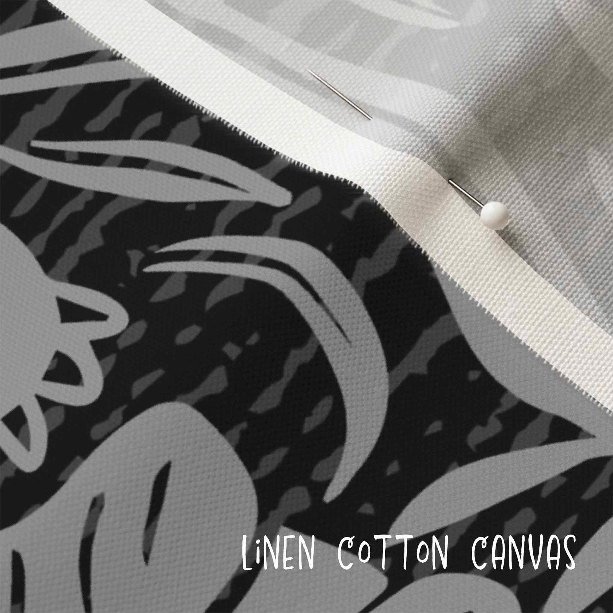 Linen cotton canvas fabric detail.