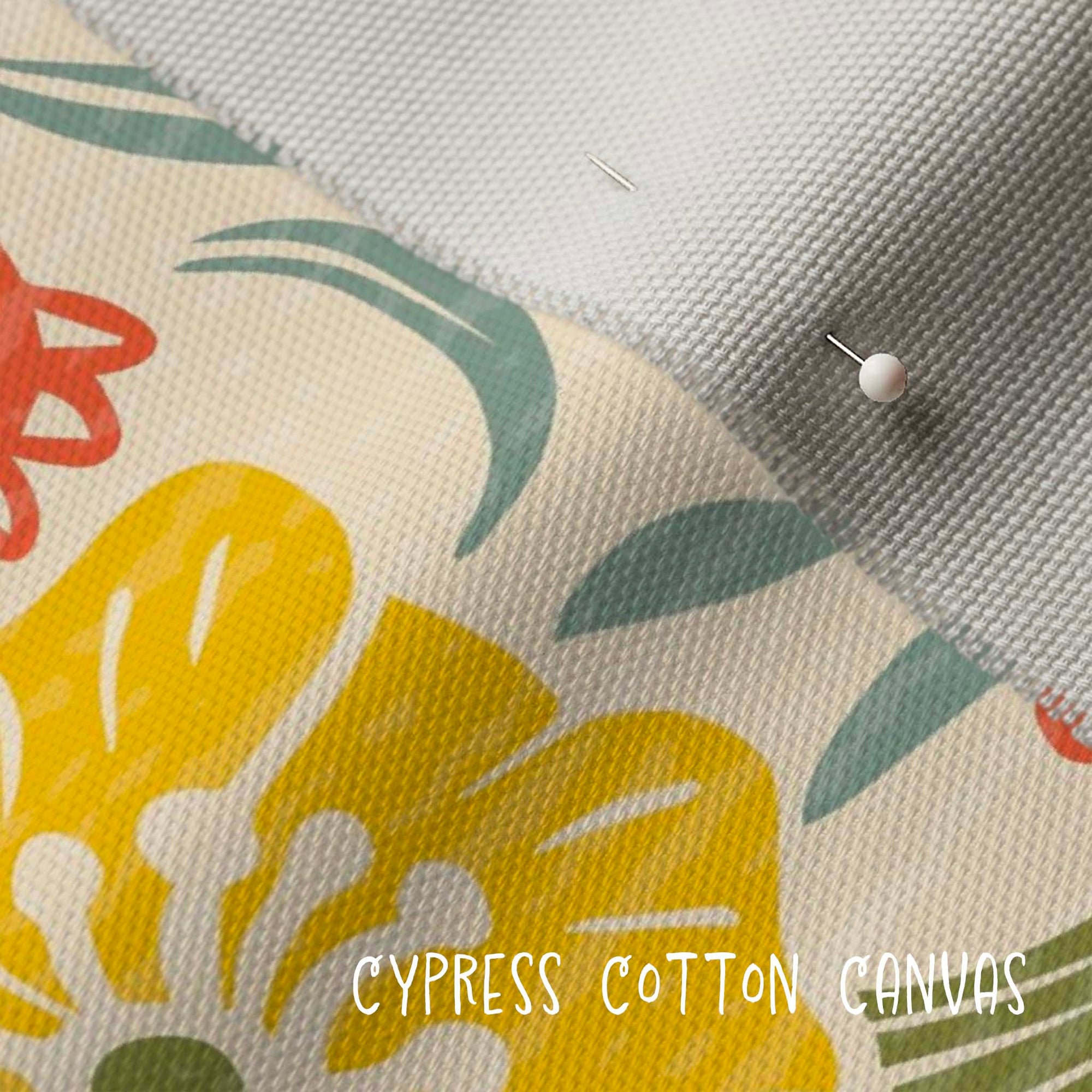 Cypress cotton canvas fabric detail.