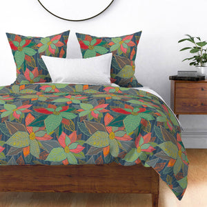 Example duvet cover and euro shams (not included in the set}.