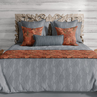 Botanical Boho Fall Cabin Leaves Cotton Bedding comes in Twin, Full/Queen, & King/Cal. King Sizes