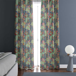 Example of a room with a view of the full length of the curtains.. 