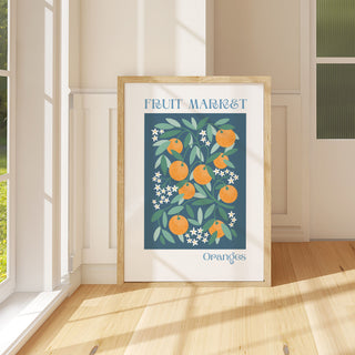 Oranges Fruit Market art print available in multiple sizes with Museum quality paper and inks