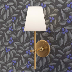 Blueberries on dark gray background wallpaper detail
