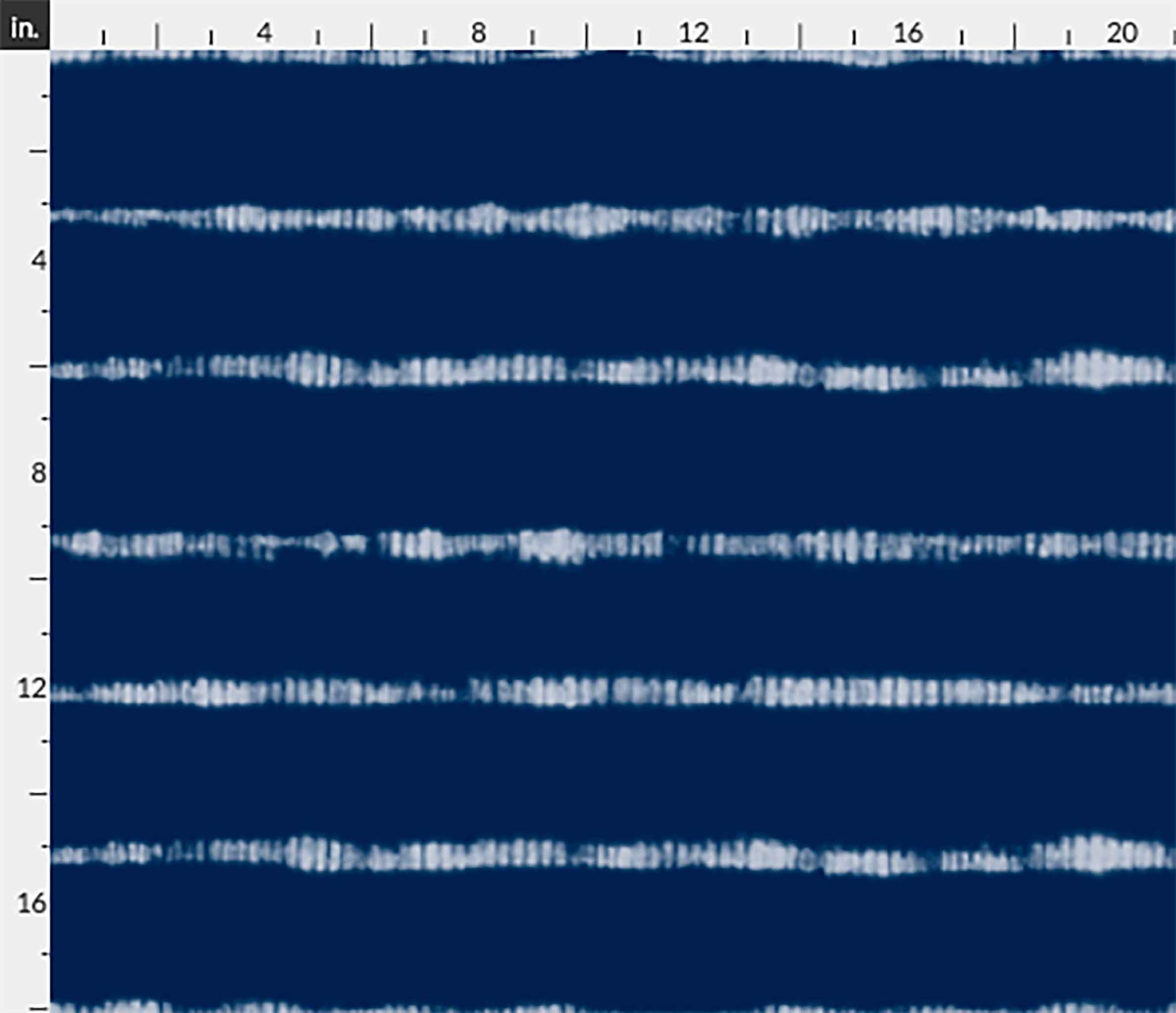 Shibori Indigo Tie Dye Horizons Larger Pattern Peel & Stick and Pre-Pasted Wallpaper scale example