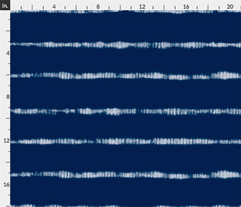 Shibori Indigo Tie Dye Horizons Larger Pattern Peel & Stick and Pre-Pasted Wallpaper scale example