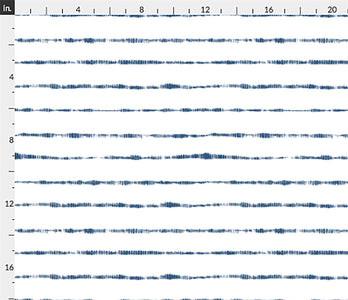 Shibori Indigo Tie Dye Horizons White Small Pattern Peel & Stick and Pre-Pasted Wallpaper scale example