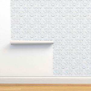 Shibori Indigo Tie Dye Horizons White Small Pattern Peel & Stick and Pre-Pasted Wallpaper roll size