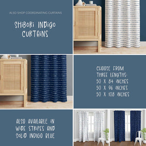 Also shop my matching Shibori Indigo Curtains in the Curtains tab.