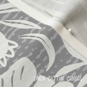 Linen cotton canvas fabric detail.