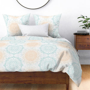 Example duvet cover and euro shams (not included in the set).