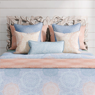 Mandala Peach Boho Bliss Pastel Cotton Bedding comes in Twin, Full/Queen, & King/Cal. King Sizes