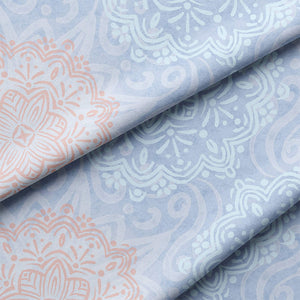  Mandala Peach Boho Bliss Pastel Cotton Bedding Fabric Close up
