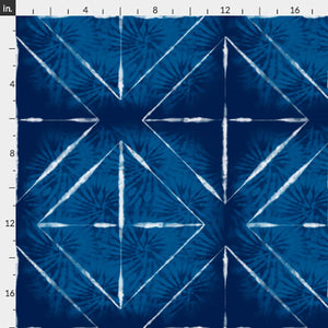  Shibori Indigo Tie Dye Midnight Smaller Pattern Peel & Stick and Pre-Pasted Wallpaper scale example