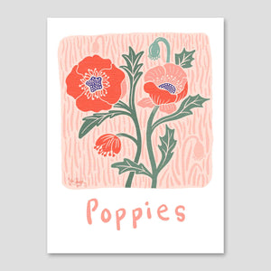 Pretty Poppies Giclee Print unframed