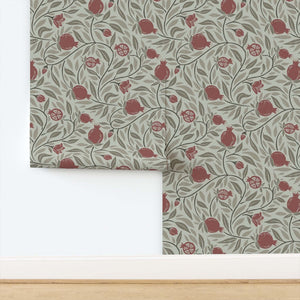 Example of the pattern size on the wallpaper width