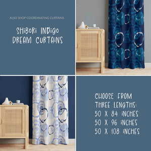 Shibori Indigo Dream pattern also comes in matching curtains. See them on the Curtains tab.