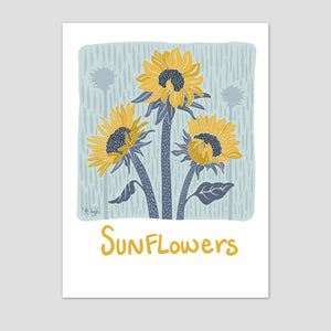 Sunny Sunflowers Giclee Print