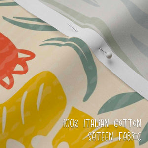 100% Italian Sateen Cotton Duvet fabric