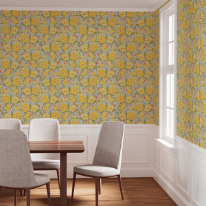 Yellow Poppies in a dining room
