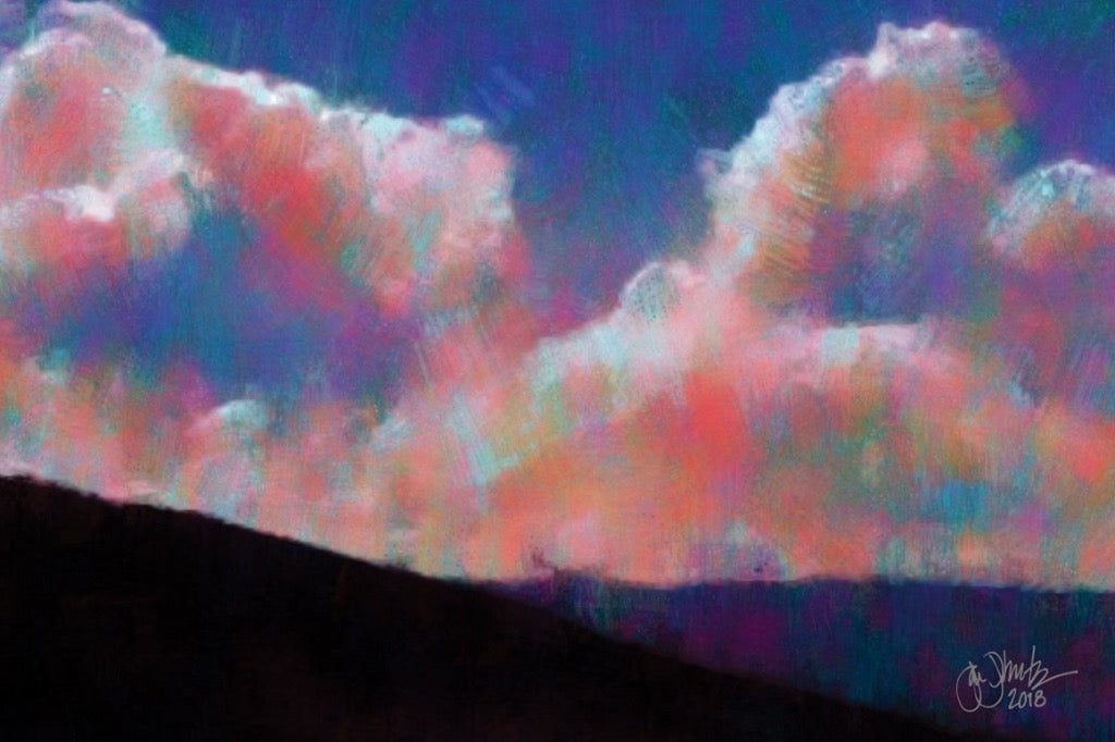 Colorado Mountain Sky Print Detail