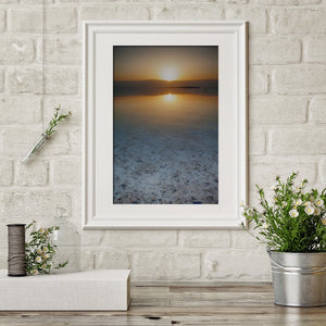 Salt and Sea Sunrise - Dead Sea Israel Print