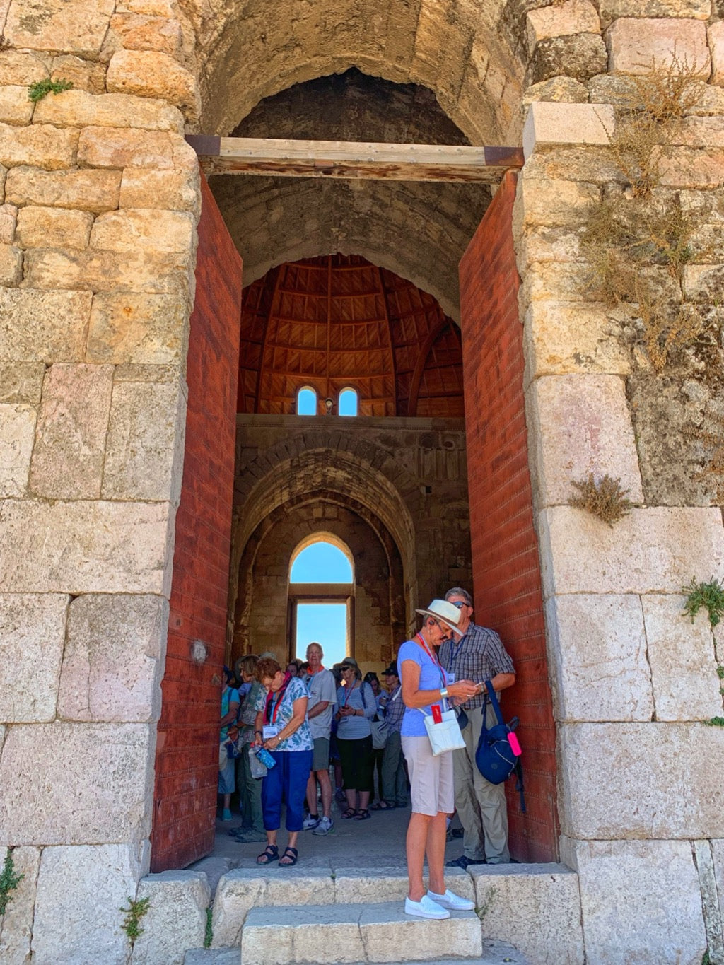 Door to Synagog Shaped Building in Jerash, Jordan
