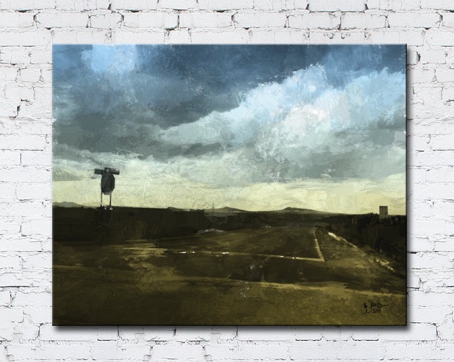 New Mexico Passing Storm Canvas Wrap