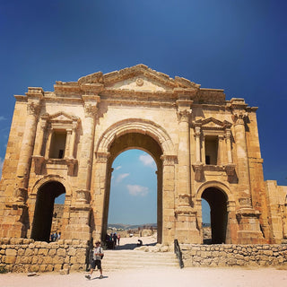 Roman Gate Entrance to Jerash in Jordan