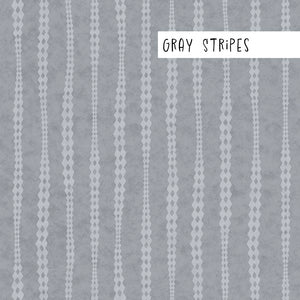 Hand Drawn Stripes Peel & Stick and Pre-Pasted Wallpaper XL Gray Swatch