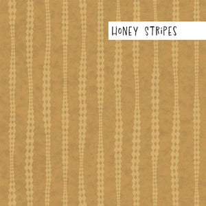 Hand Drawn Stripes Peel & Stick and Pre-Pasted Wallpaper XL Honey Swatch