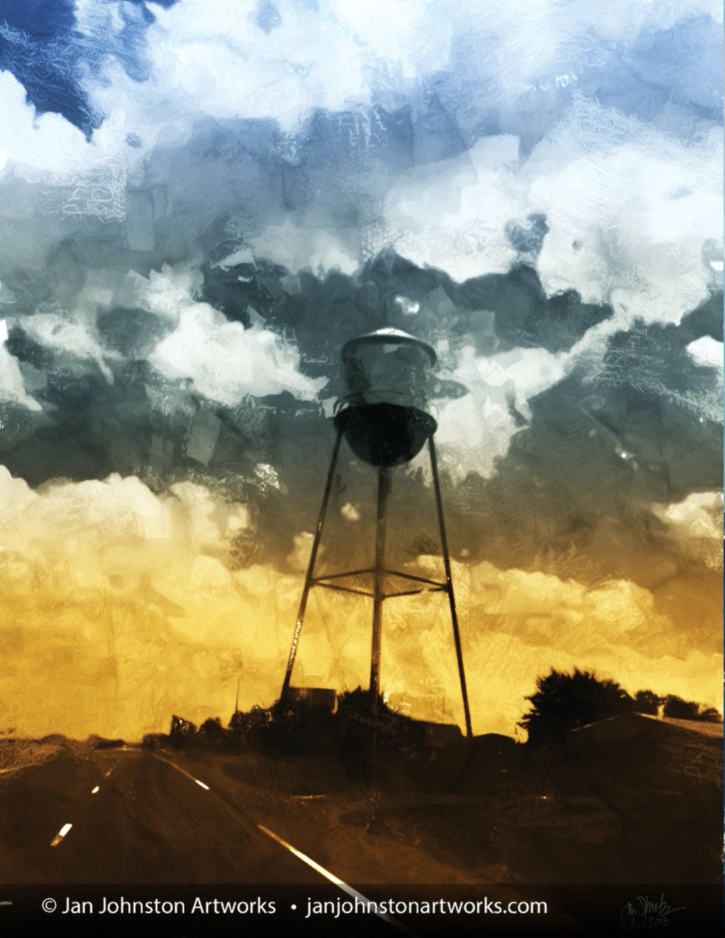 Texas Water Tower Print