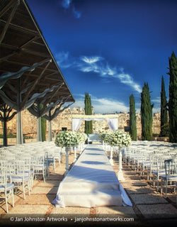 Wedding Canopy Davidson Center Jerusalem Print